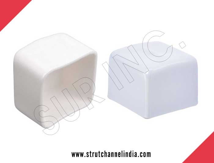 White Plastic End Caps for Strut manufacturers exporters in India