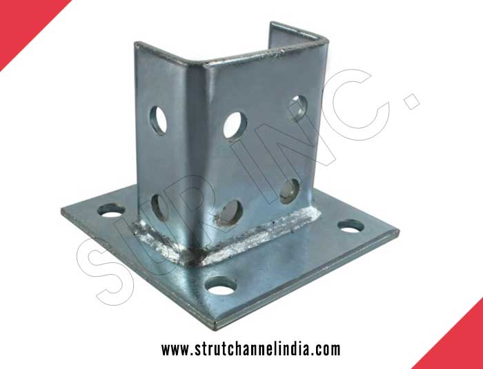 Channel Post Base Bracket System Base Plate manufacturers exporters in India
